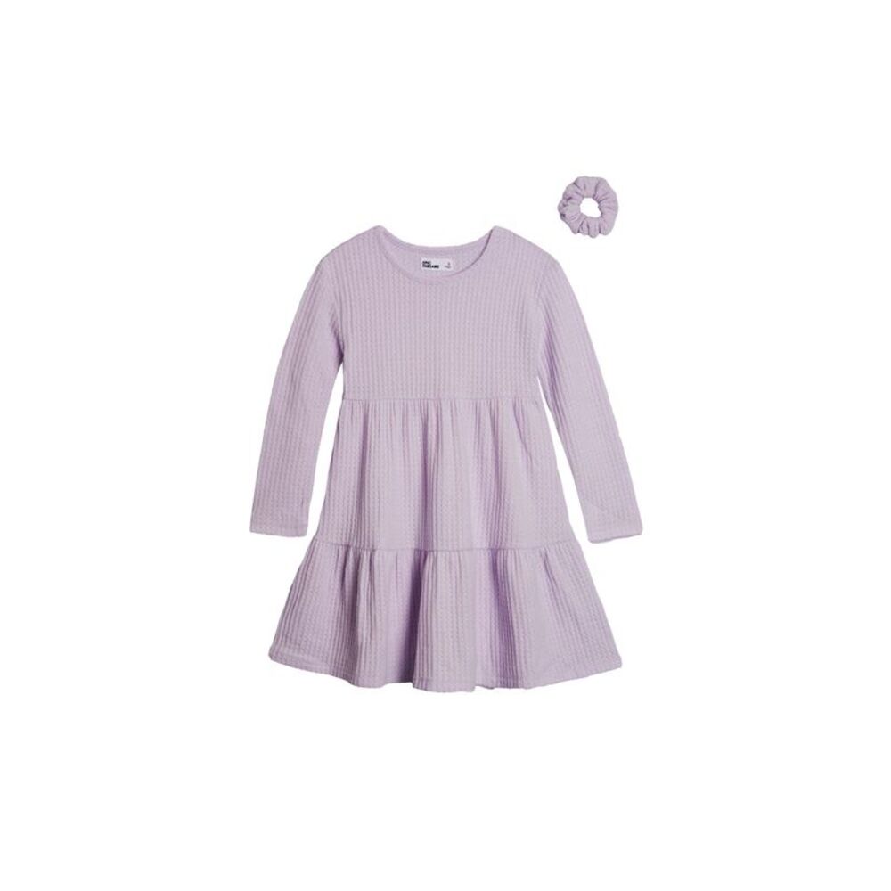 Epic Threads Toddler Girls Waffle Tiered Dress with Scrunchie
